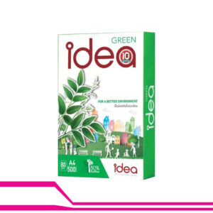 à¸à¸£à¸°à¸”à¸²à¸© A4 à¸«à¸™à¸² 80 à¹à¸à¸£à¸¡ 500 à¹à¸œà¹ˆà¸™/ à¸«à¹ˆà¸­ Idear Green